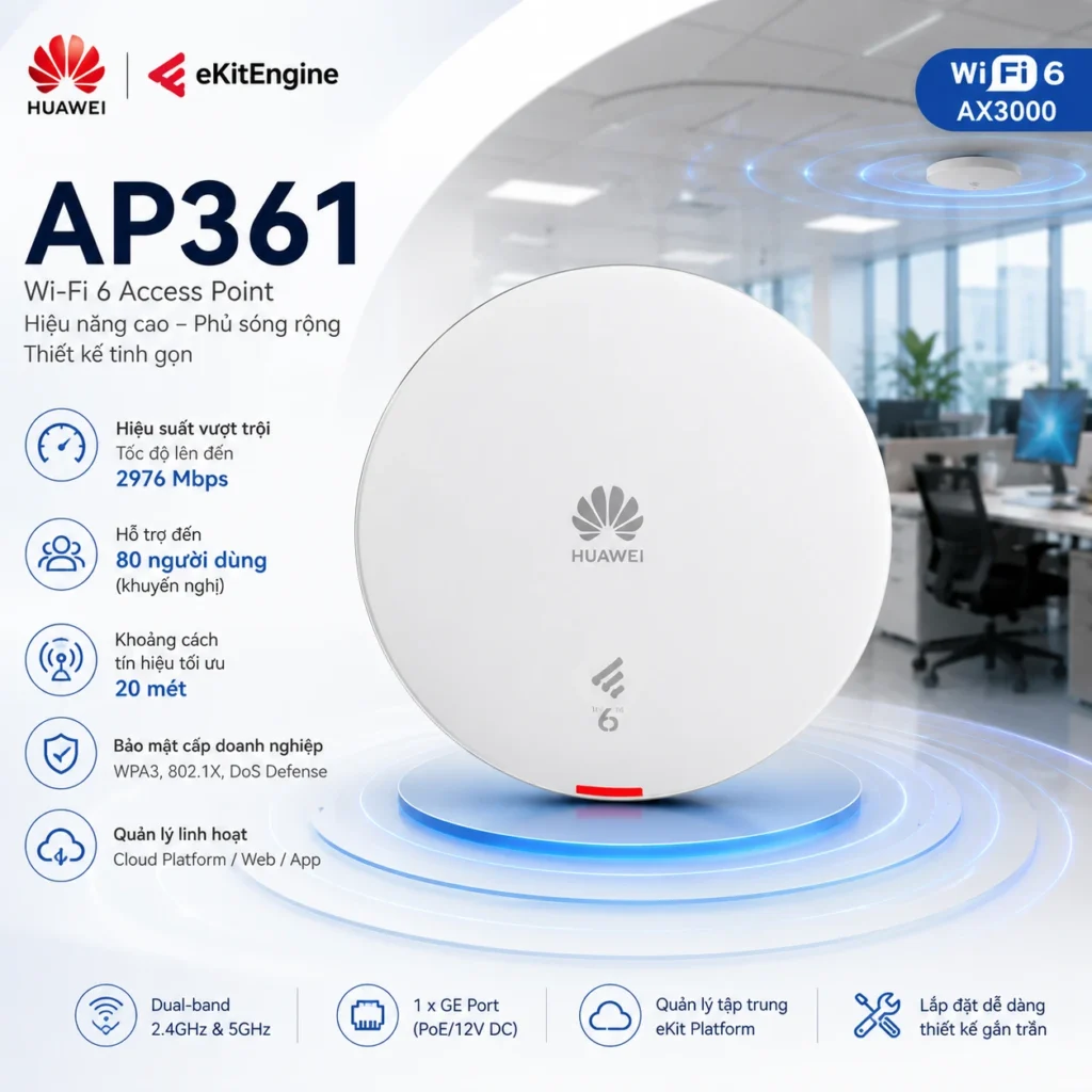 Huawei AP361 Phù Hợp Bao Nhiêu Người Dùng Và Diện Tích Bao Nhiêu? 1 Huawei AP361 Phù Hợp Bao Nhiêu Người Dùng Và Diện Tích Bao Nhiêu?